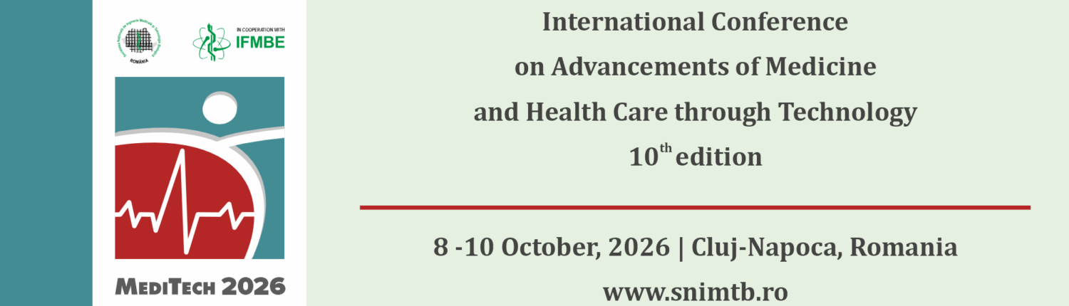 logo clasic Meditech 2026 pe fundal